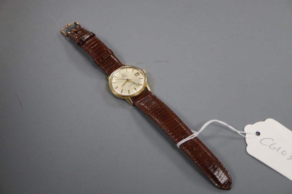 A gentlemans 1960s steel and gold plated Omega Seamaster Automatic wrist watch, movement c.562